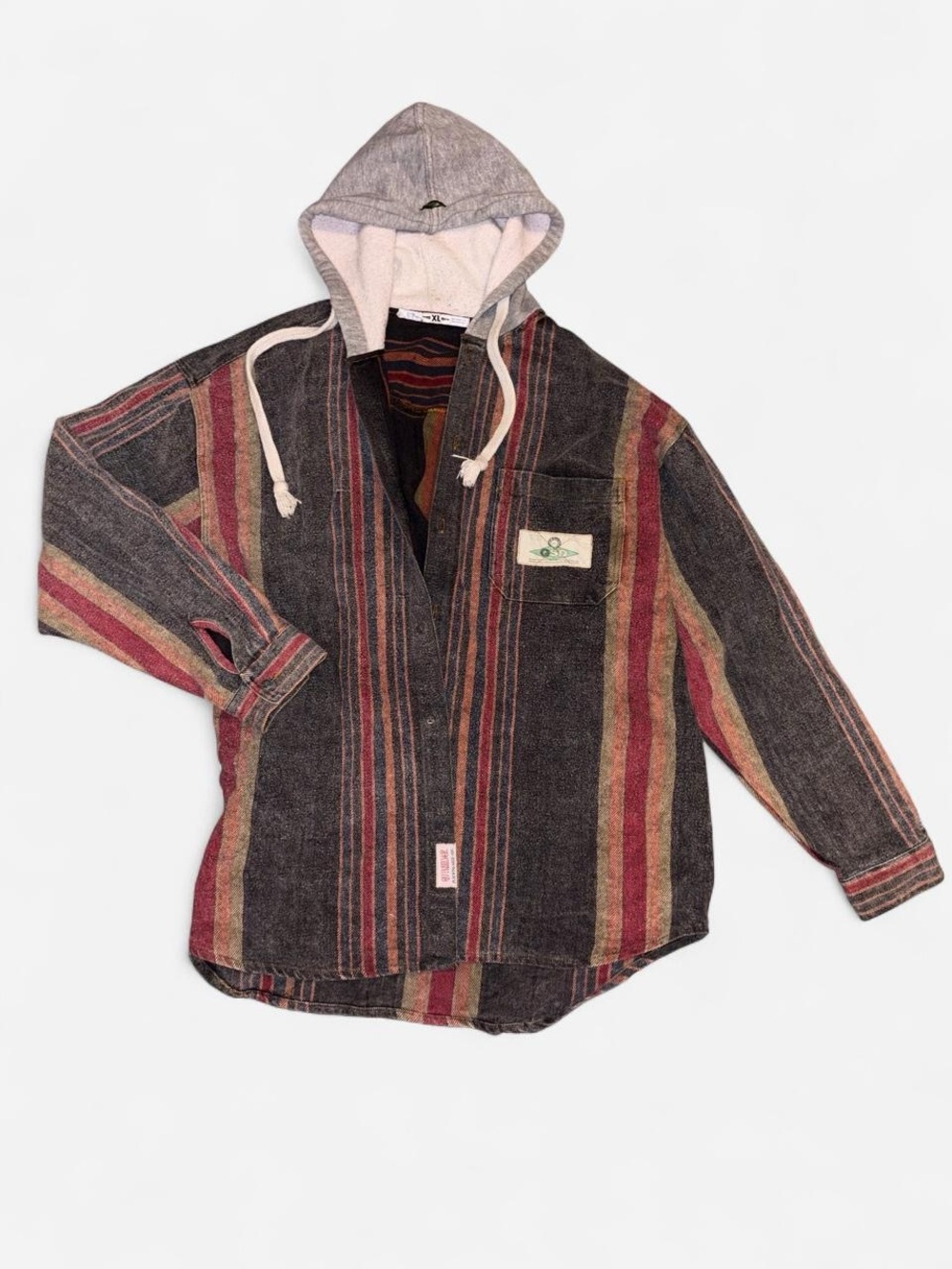 Vintage Y2K Quiksilver Striped Hoodie